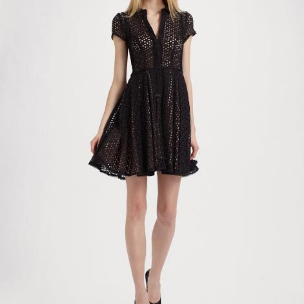 BCBGMaxAzria Black Lace Dress